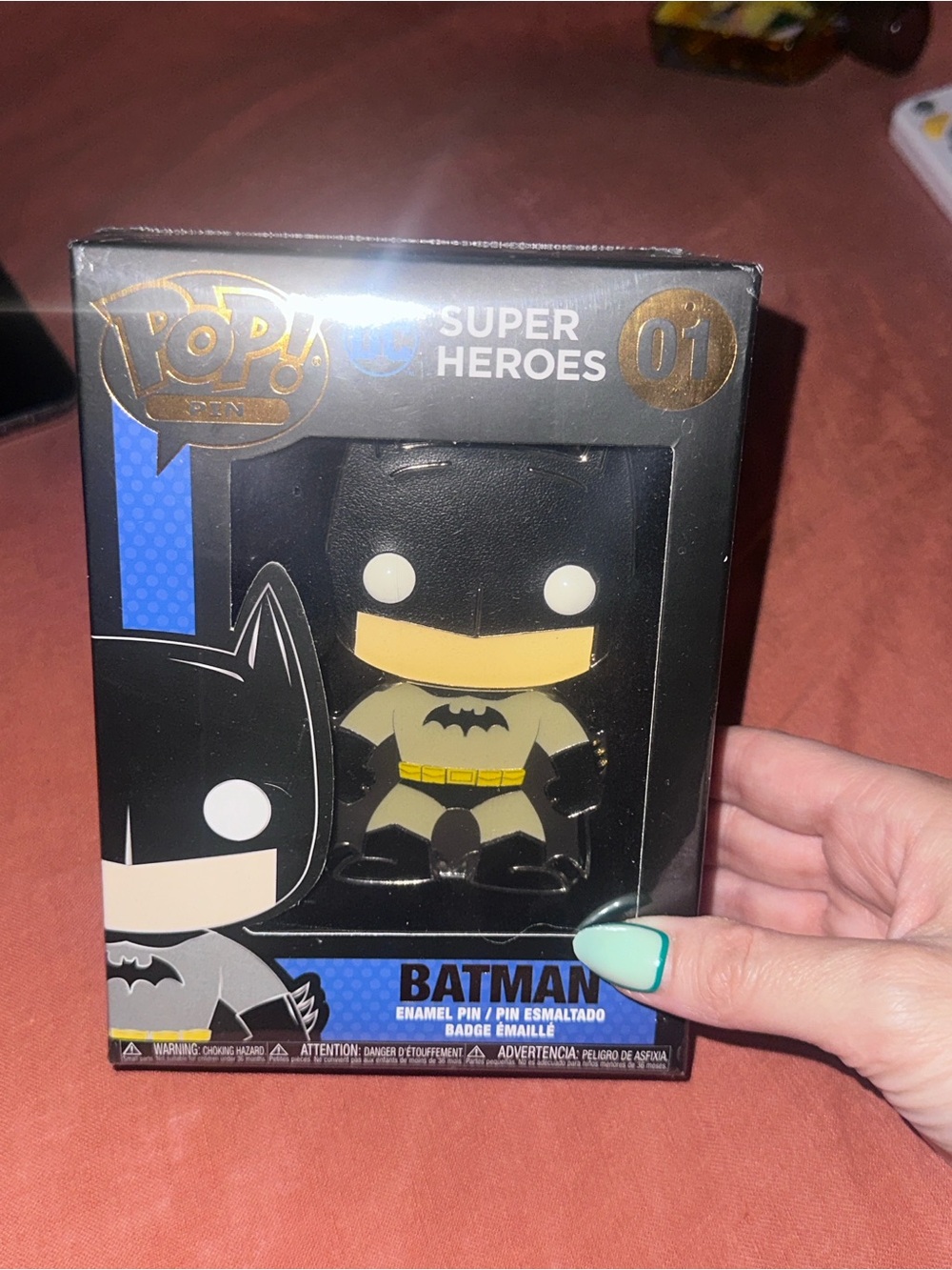 Funko Batman Enamel Pin - Black, Yellow & Beige